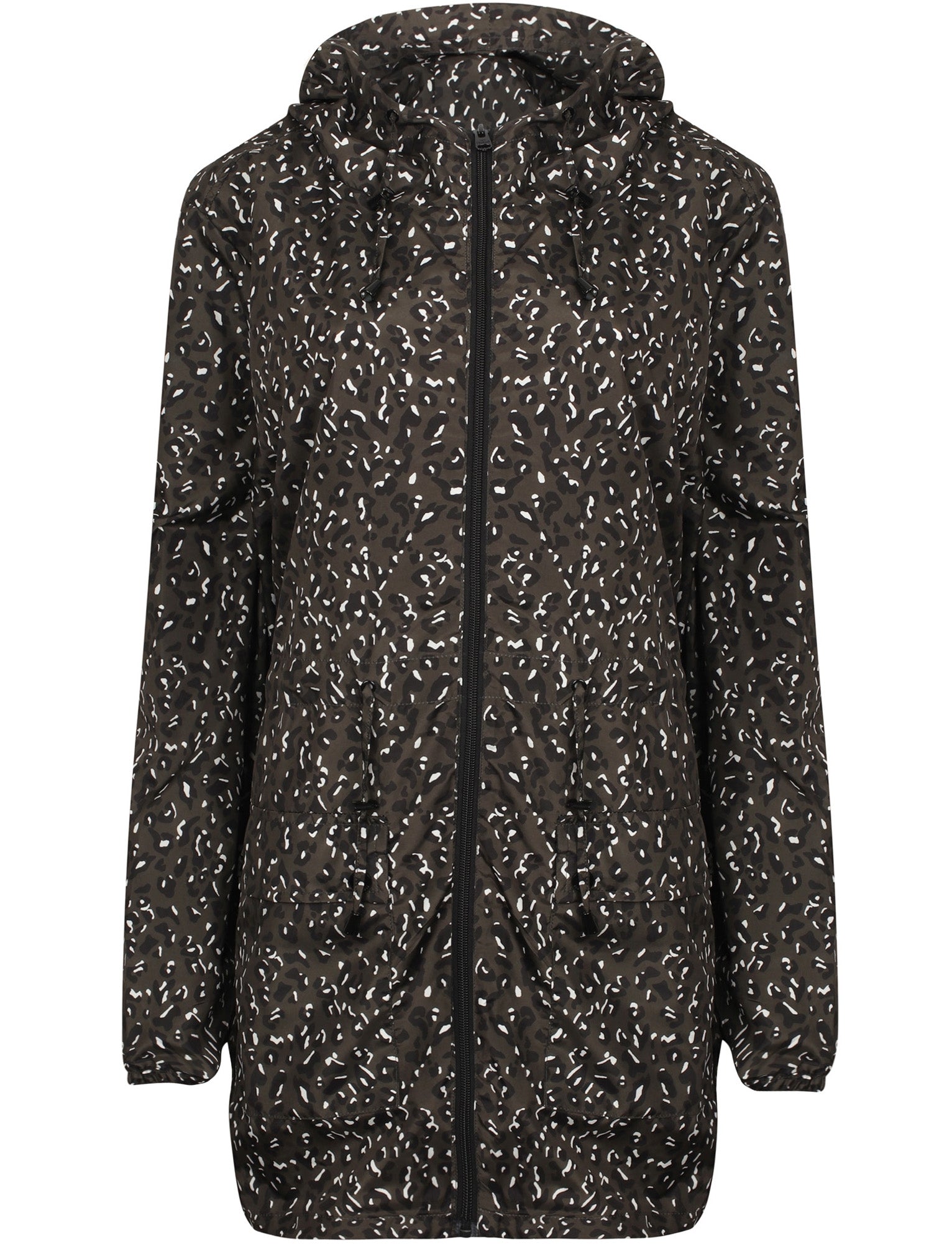 Leopard print raincoat with hood shop
