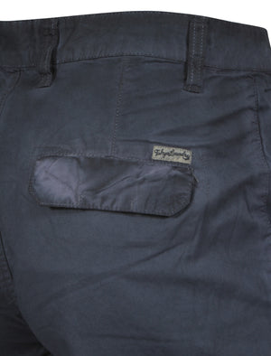 Dumont Cotton Cargo Shorts in Blue - Tokyo Laundry