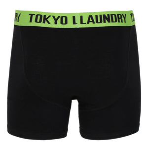 Durnford Boxer Shorts Set in Laundered Green / Paradise Pink - Tokyo Laundry