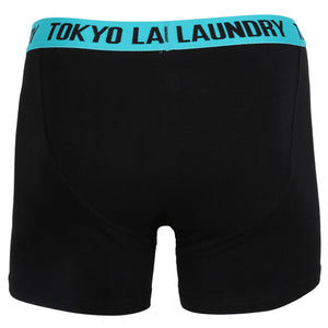 Durnford Boxer Shorts Set in Purple Opulence / Virdian Green - Tokyo Laundry
