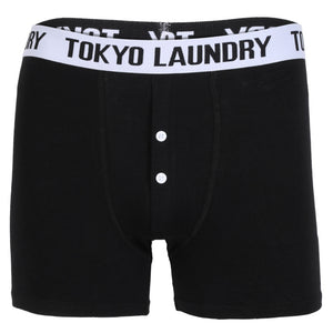 Durnford Boxer Shorts Set in Ocean / Optic White - Tokyo Laundry