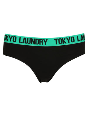 Eadie (5 Pack) Assorted Briefs in Paradise Pink / Deep Blue / Dewberry / Simply Green / Candy Pink - Tokyo Laundry