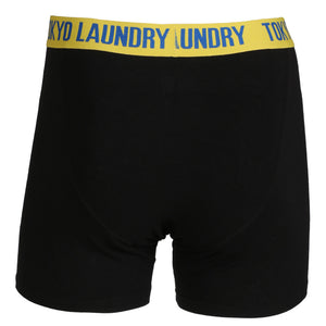 Eaglet (2 Pack) Boxer Shorts Set in Ocean / Yellow - Tokyo Laundry