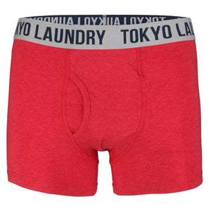 Earsby (2 Pack) Boxer Shorts Set in Navy / Tokyo Red - Tokyo Laundry