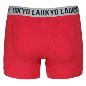 Earsby (2 Pack) Boxer Shorts Set in Navy / Tokyo Red - Tokyo Laundry