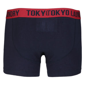 Earsby (2 Pack) Boxer Shorts Set in Navy / Tokyo Red - Tokyo Laundry