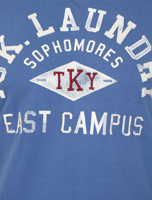 East Campus T-Shirt in Federal blue - Tokyo Laundry
