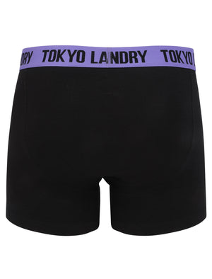 Eastford 2 (2 Pack) Boxer Shorts Set in Purple Opulence / Fusion Coral - Tokyo Laundry