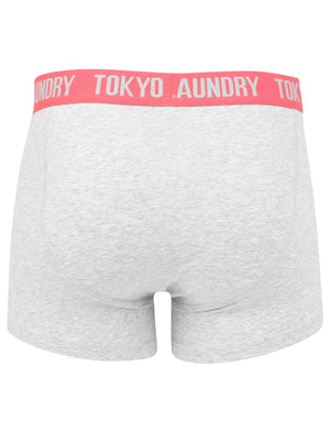 Eastford 2 (2 Pack) Boxer Shorts Set in Yolk Yellow / Paradise Pink - Tokyo Laundry