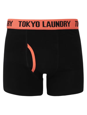 Eastford (2 Pack) Boxer Shorts Set in Dark Peach / Blue Moon - Tokyo Laundry