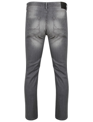 Elba Slim Fit Denim Jeans in Grey Stone Wash - Tokyo Laundry