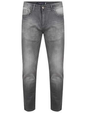 Elba Slim Fit Denim Jeans in Grey Stone Wash - Tokyo Laundry