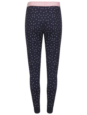 Elise Bird Printed Cotton Lounge Pants in Navy Tokyo Laundry