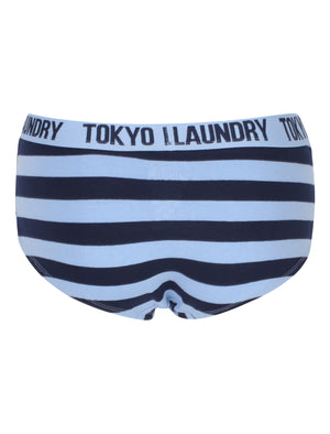 Elizabeth (3 Pack) Briefs In Placid Blue / Eclipse Blue / Placid Blue - Tokyo Laundry