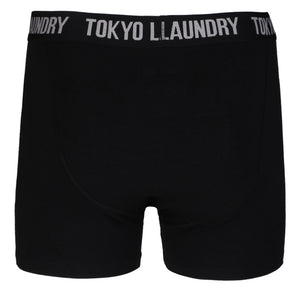 Ellerman (2 Pack) Boxer Shorts Set in Light Grey Marl / Black - Tokyo Laundry