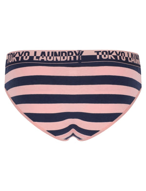 Emilia (3 Pack) Assorted Briefs In Blush / Midnight Blue - Tokyo Laundry