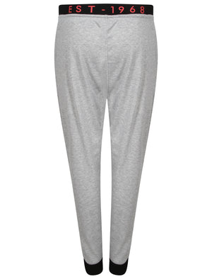 Ennis Cuffed Joggers in Light Grey Marl - Tokyo Laundry Active