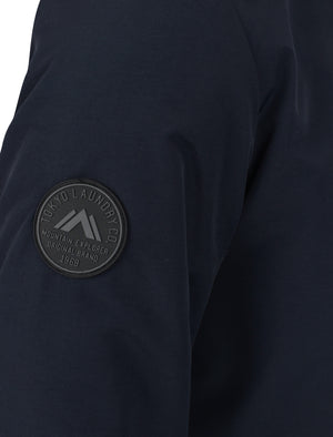 Eskell Hooded Parka Coat with Quilted Lining In True Navy - Tokyo Laundry