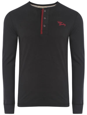 Tokyo Laundry Eskimo Cove black henley top