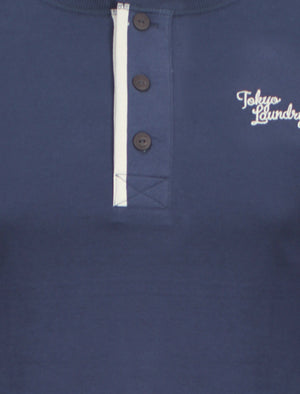 Tokyo Laundry Eskimo Cove blue henley top