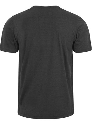 Essential Henley T-Shirt in Charcoal Marl - Tokyo Laundry