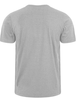 Essential Henley T-Shirt in Light Grey Marl - Tokyo Laundry