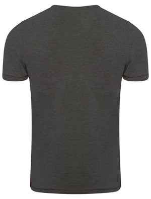 Essential V-neck T-shirt in Charcoal Marl - Tokyo Laundry