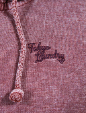 Exeter Bay Pullover Hoodie in Red Mahogany - Tokyo Laundry