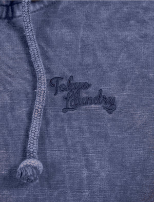 Exeter Bay Pullover Hoodie in Washington Blue - Tokyo Laundry