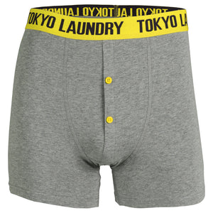 Exmouth (2 Pack) Boxer Shorts Set in Swedish Blue / Buttercup - Tokyo Laundry