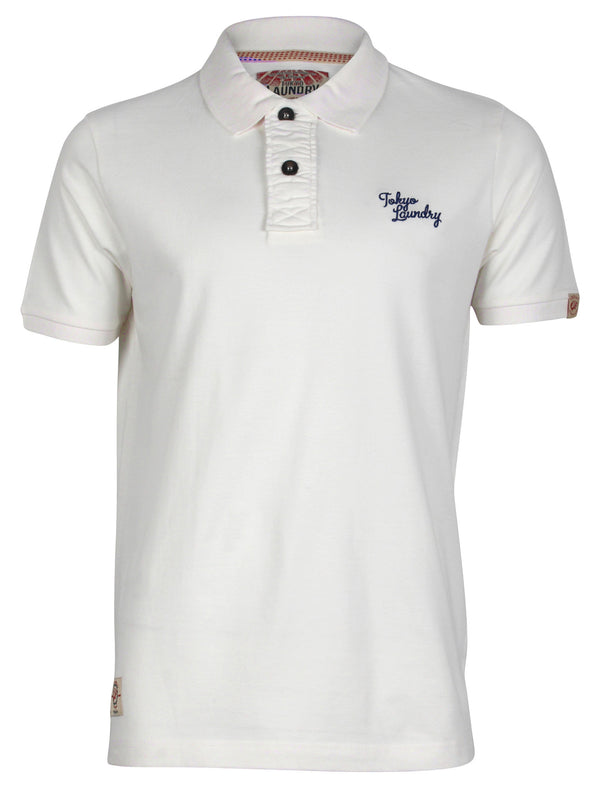 Tokyo Laundry Ezequiel ivory Polo Shirt