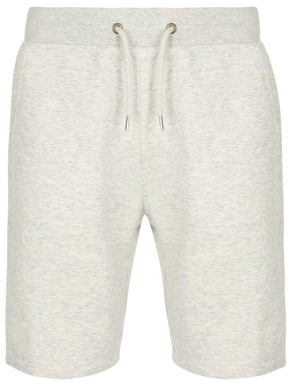 Falcon Brushback Fleece Jogger Shorts In Oatgrey Marl - Tokyo Laundry