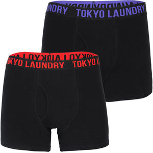 Falconberg (2 Pack) Boxer Shorts Set Tomato / Purple - Tokyo Laundry