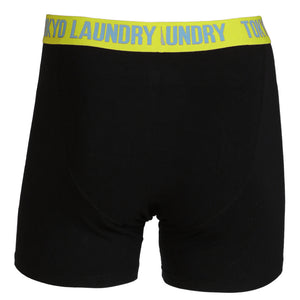 Farnfield (2 Pack) Boxer Shorts Set in Placid Blue / Yellow Iris - Tokyo Laundry
