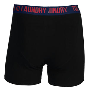 Farnfield (2 Pack) Boxer Shorts Set in Estate Blue / Pink - Tokyo Laundry