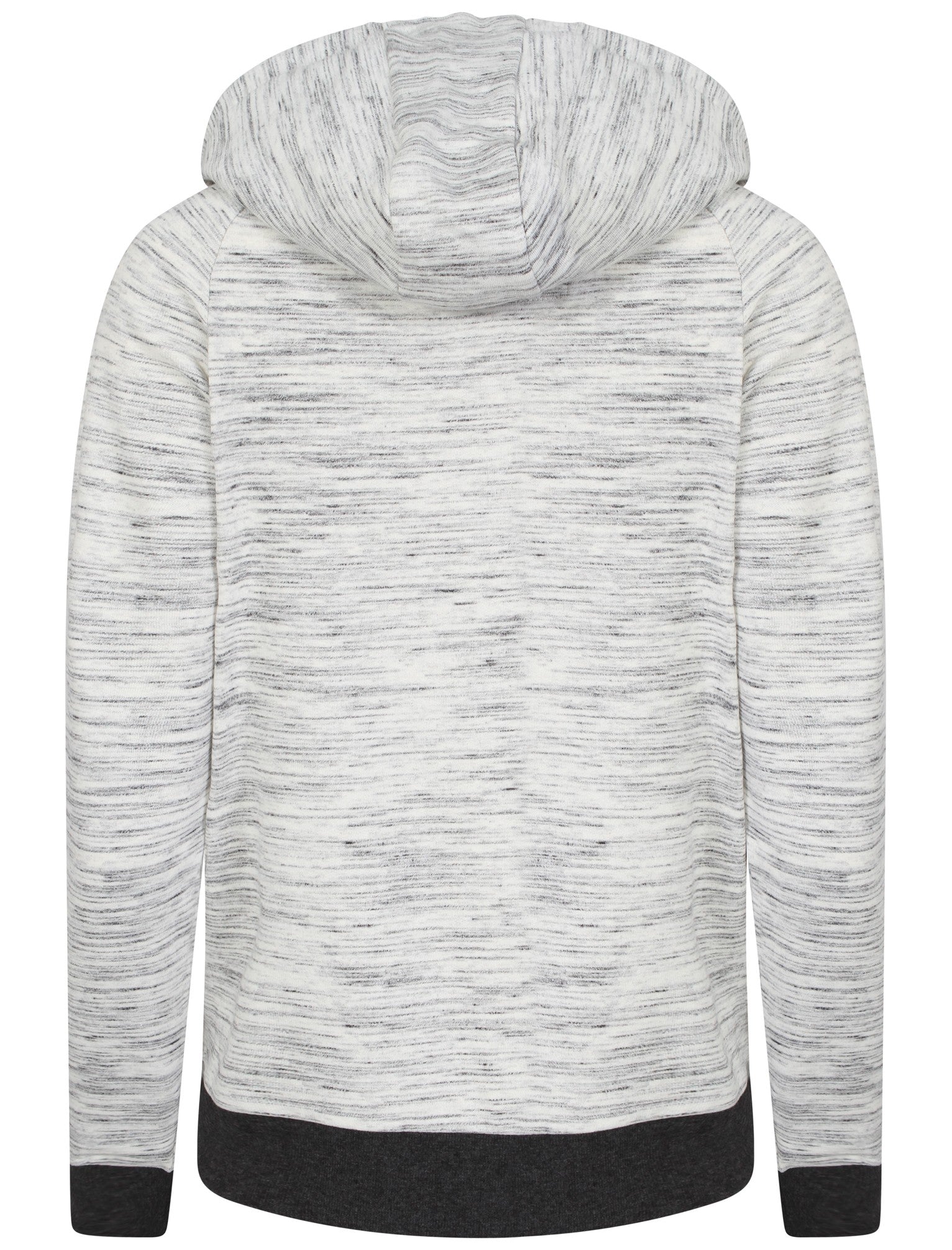 Farrah Zip Through Space Dye Hoodie in Light Grey Tokyo Laundry