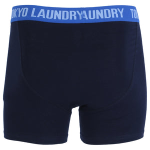 Farren (2 Pack) Boxer Shorts Set in Dark Navy / Paprika - Tokyo Laundry