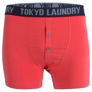 Farren (2 Pack) Boxer Shorts Set in Dark Navy / Paprika - Tokyo Laundry
