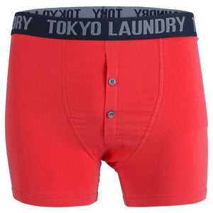 Harecourt (2 Pack) Boxer Shorts Set in Dark Navy / Tokyo Red - Tokyo Laundry