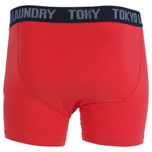 Harecourt (2 Pack) Boxer Shorts Set in Dark Navy / Tokyo Red - Tokyo Laundry