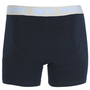 Harecourt (2 Pack) Boxer Shorts Set in Dark Navy / Tokyo Red - Tokyo Laundry