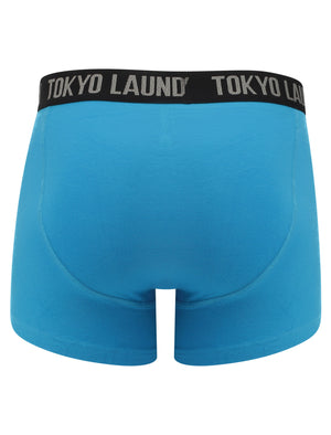 Felixstowe (2 Pack) Boxer Shorts Set in Fusion Coral / Swedish Blue - Tokyo Laundry