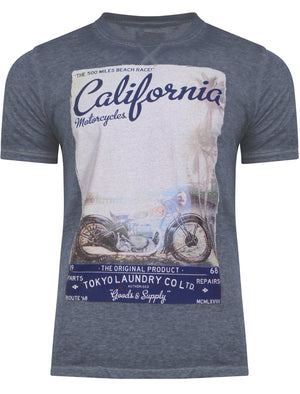 Fernbrook Burnout T-Shirt in Vintage Indigo - Tokyo Laundry