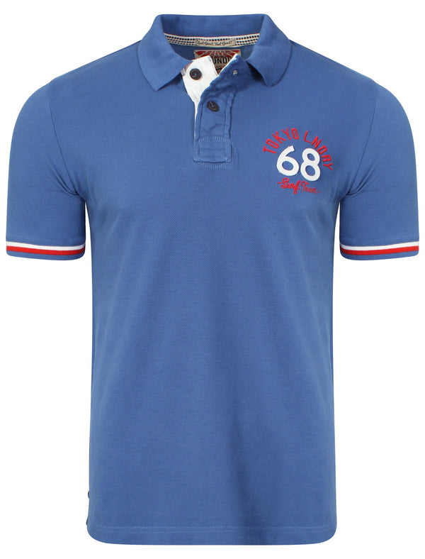 Fillmore Polo Shirt in Federal Blue - Tokyo Laundry