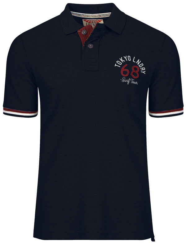 Fillmore Polo Shirt in Dark Navy - Tokyo Laundry