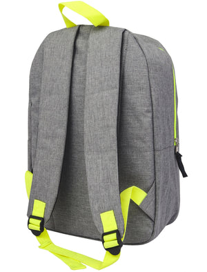Flash Canvas Backpack with Contrast Trims In Neon Yellow - Tokyo Laundry