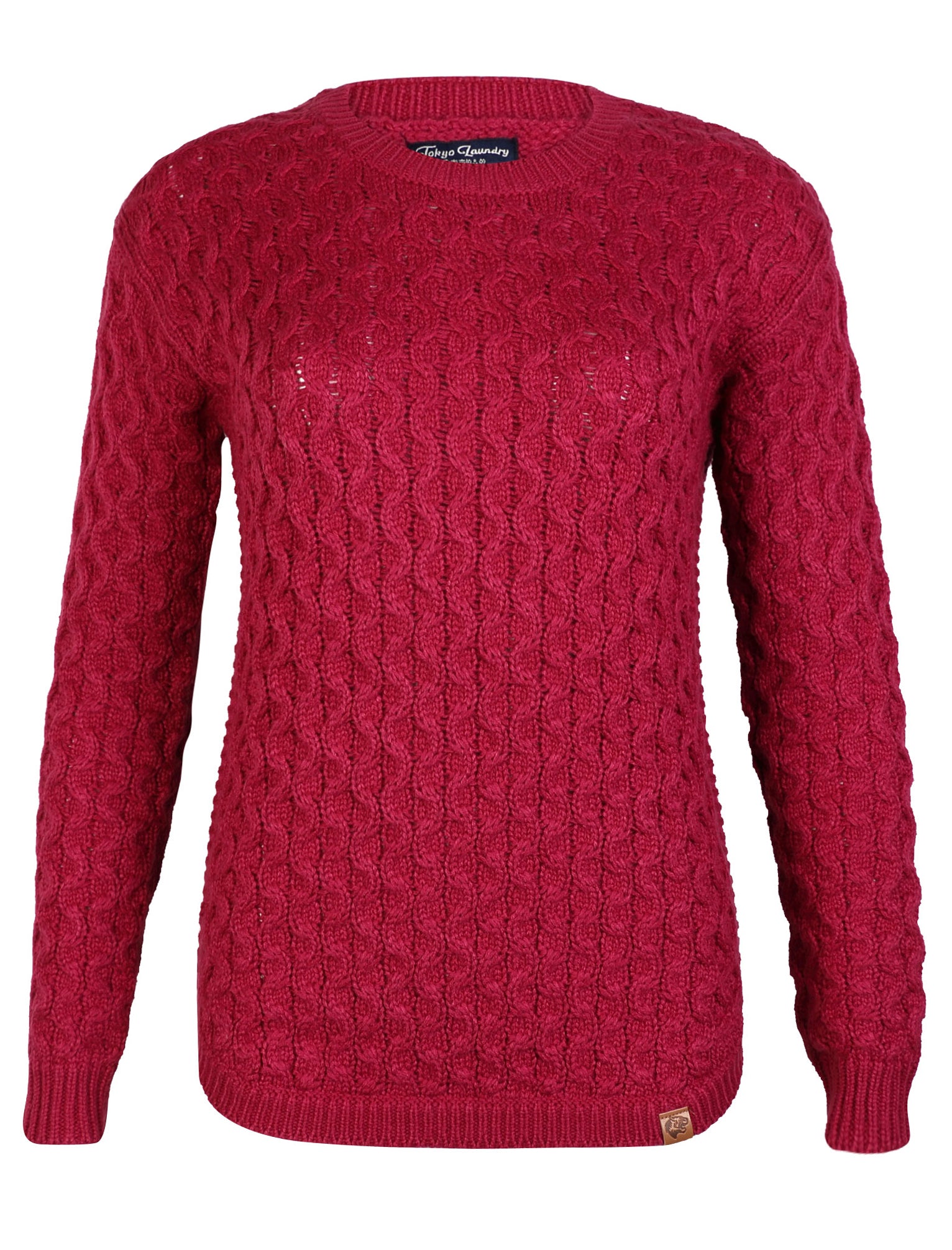 Women s Tokyo Laundry Flax Split Hem red Jumper