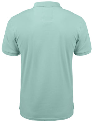 Florenzi Piqué Cotton Polo Shirt in Pastel Turquoise - Tokyo Laundry