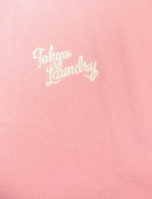 Florenzi Piqué Cotton Polo Shirt in Lotus Pink - Tokyo Laundry