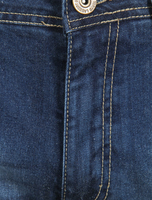 Flynn Straight Fit Denim Jeans in Mid Blue Wash - Tokyo Laundry
